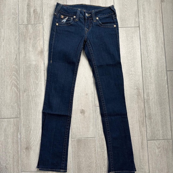 (New) True Religion World Tour Jeans Women's Dark Wash Skinny Denim Size 29 NWOT - Picture 6 of 16